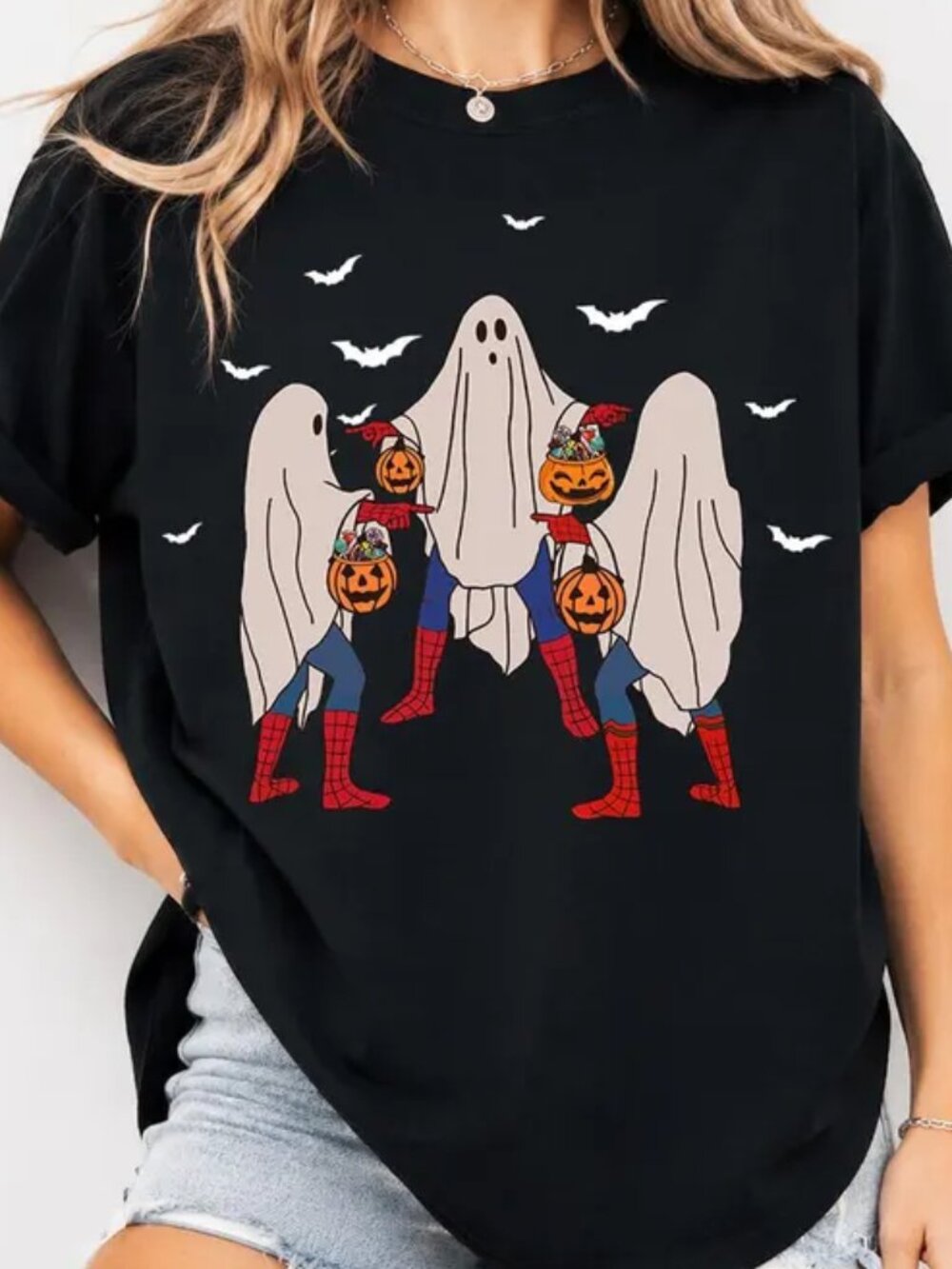 Retro Spider-Man Halloween Comfort Colors shirt, Three Spiderman Meme Shirt